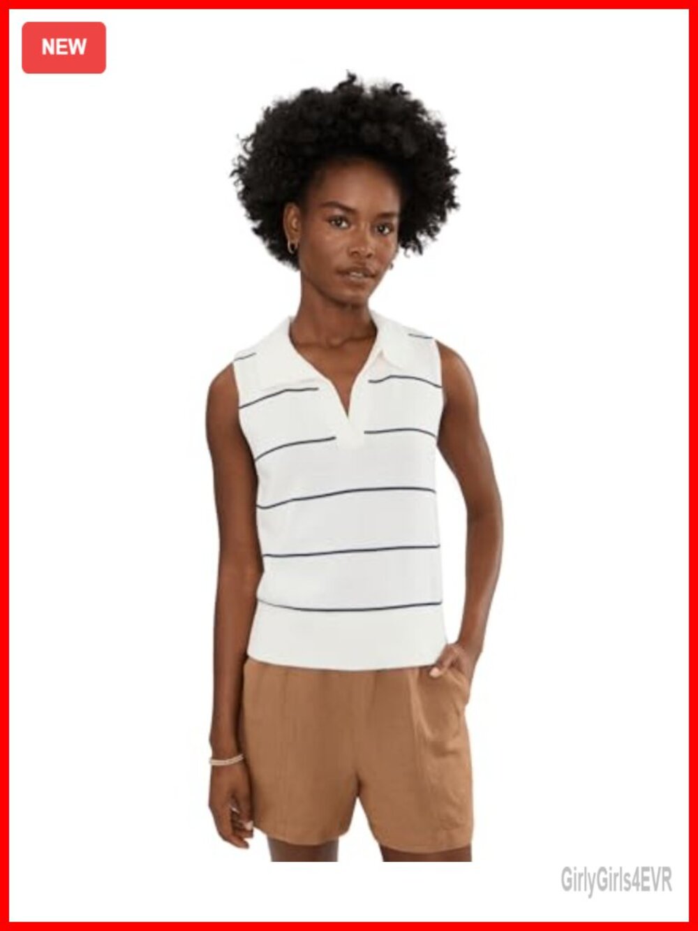 Cotton Sleeveless Rollneck Sweater Tank Layering Essential